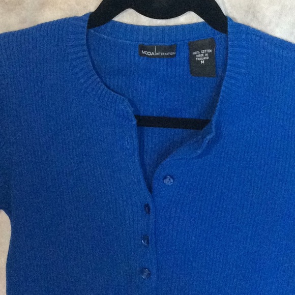 VS Rib Knit Henley Royal Blue or Purple - Picture 1 of 6
